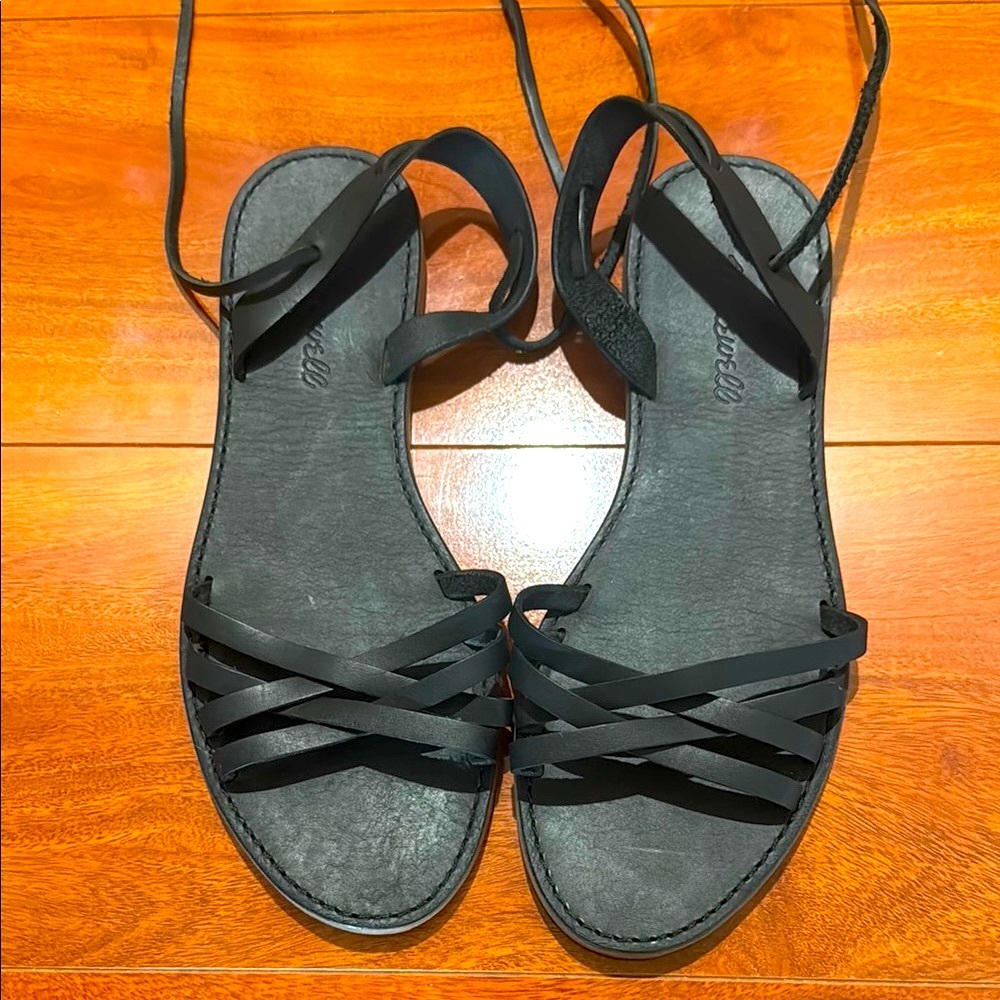 Madewell Black Sandals with gladiator straps